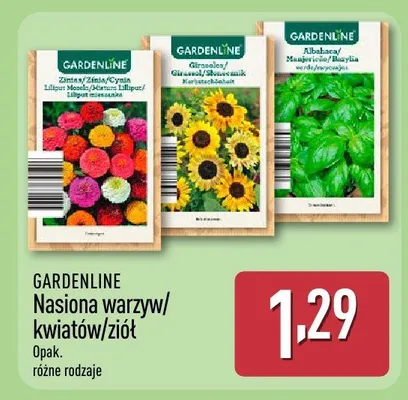 Nasiona warzyw/kwiatów/ziół promocja w Aldi