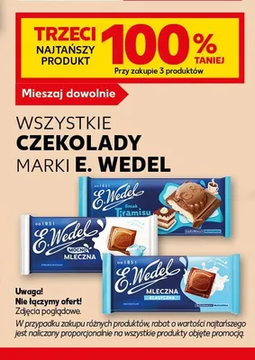 Czekolada E.Wedel o smaku tiramisu promocja w Kaufland