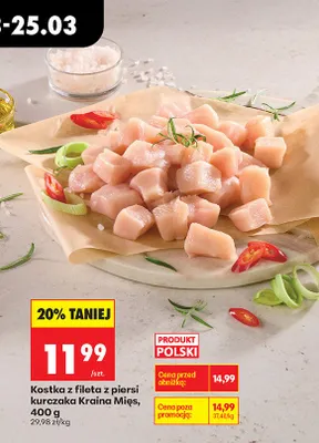 Kostka z fileta z piersi kurczaka promocja w Biedronka