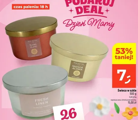 Świeca w szkle promocja w Dealz