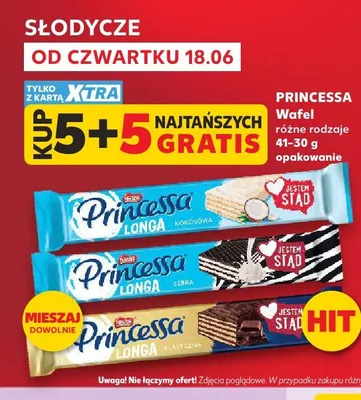 Wafel Princessa Longa Klasyczna promocja w Kaufland