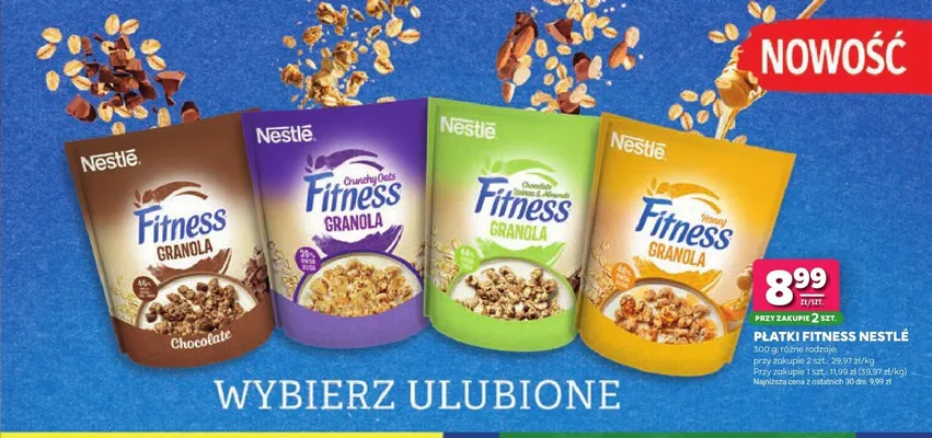 Płatki Fitness Nestlé Granola Chocolate promocja w Stokrotka