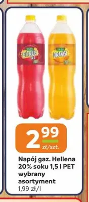 Napój gazowany Hellena 20% soku promocja w Gama