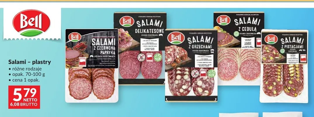 Salami Bell plastry różne rodzaje promocja w Makro