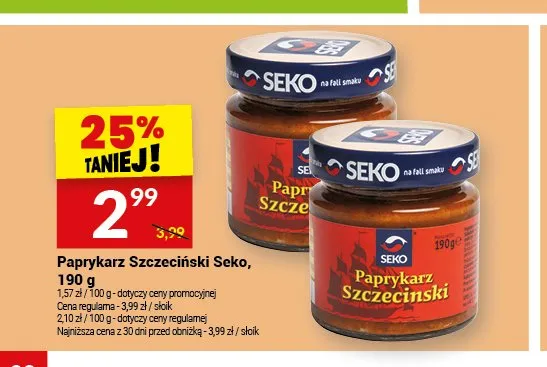 Paprykarz Szczeciński Seko promocja w Twój Market