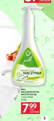 Balsam do mycia naczyń Mill 555ml promocja w Selgros