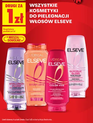 Kosmetyki do pielęgnacji włosów L'Oréal Paris Elseve promocja w Biedronka