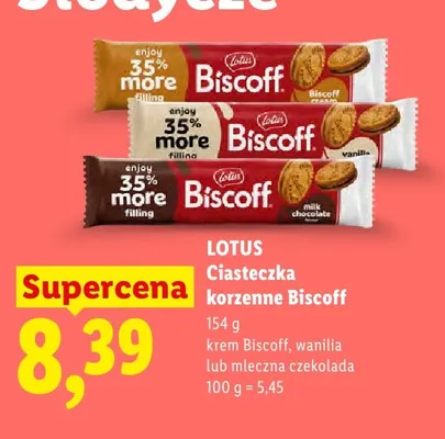 Ciasteczka korzenne Biscoff wanilia Lotus promocja w Lidl