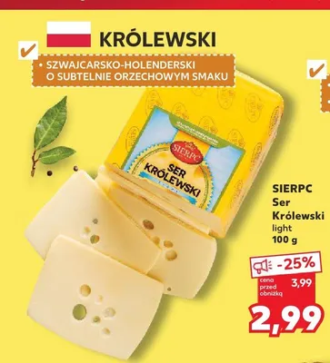 Ser Królewski light Sierpc promocja w Kaufland