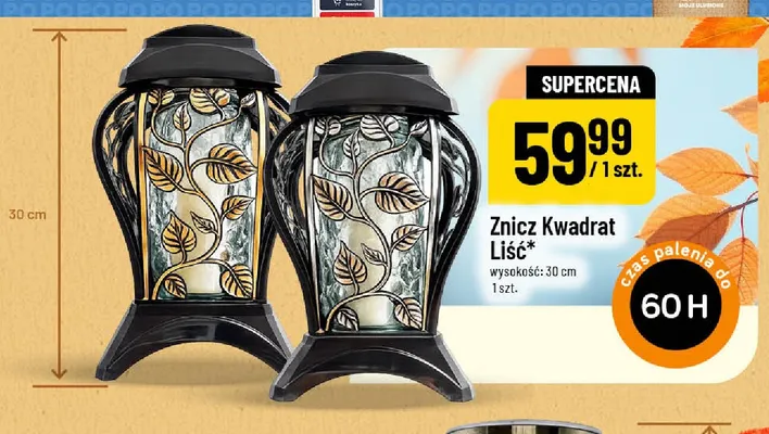 Znicz Kwadrat Liść promocja w POLOmarket