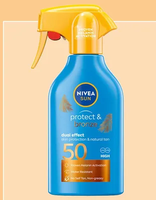 Spray do opalania Nivea Sun aktywujący naturalną opaleniznę SPF 50 promocja w Rossmann