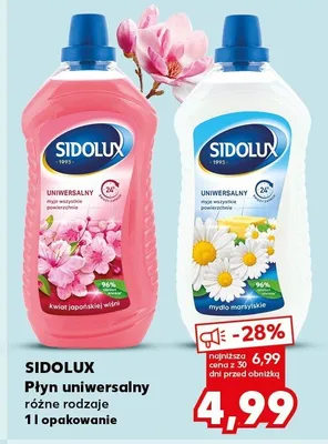 Płyn uniwersalny różne rodzaje Sidolux promocja w Kaufland