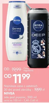 Żel pod prysznic Nivea Dermo Control promocja w Super-Pharm