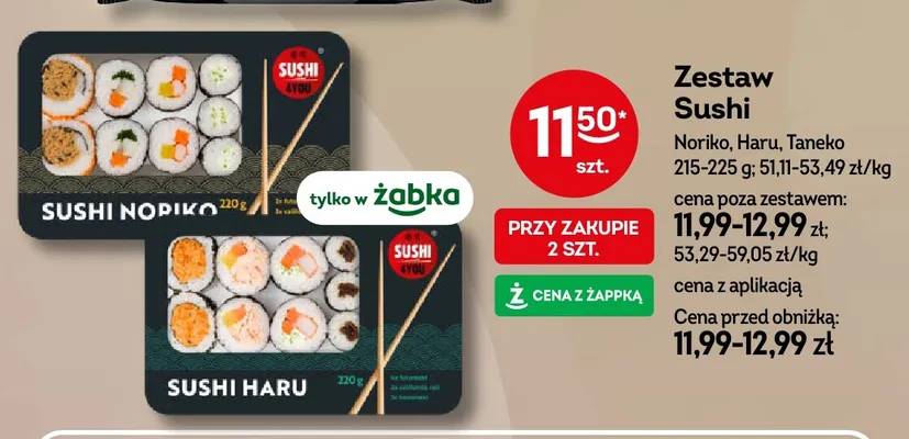 Zestaw Sushi Haru Sushi 4You promocja w Żabka