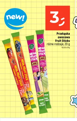 Przekąska owocowa Fruit Sticks jabłkowa Love Life & Sun promocja w Dealz
