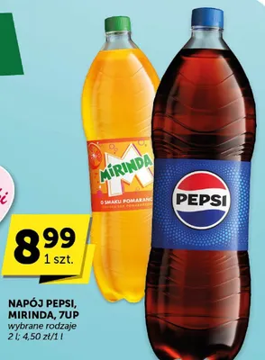 Napój Pepsi, Mirinda, 7UP wybrane rodzaje promocja w Groszek