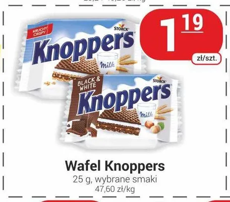 Wafel Knoppers milk promocja w Delikatesy Sezam