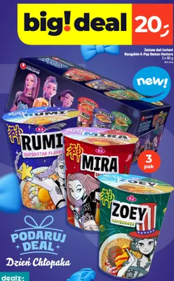 Zestaw dań instant Nongshim K-Pop Demon Hunters 3-pak promocja w Dealz