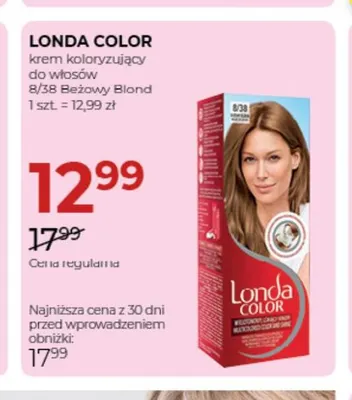 Krem koloryzujący do włosów 8/38 Beżowy Blond Londa Color promocja w Drogerie Jawa