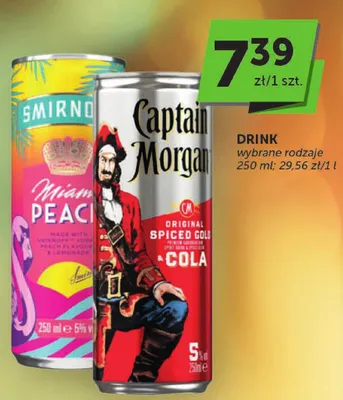Drink Captain Morgan Original Spiced Gold & Cola promocja w Groszek