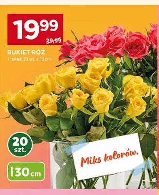 Bukiet róż 30cm promocja w Stokrotka
