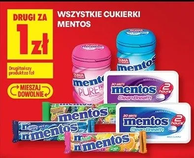 Wszystkie cukierki Mentos promocja w Biedronka