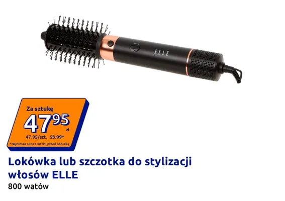 Szczotka do stylizacji włosów ELLE promocja w Action