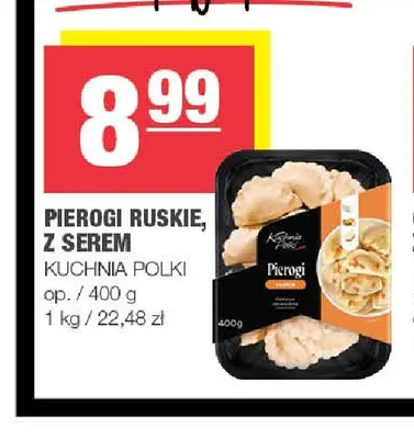 Pierogi ruskie z serem Kuchnia Polki promocja w SPAR