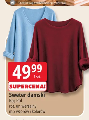 Sweter damski Raj-Pol promocja w Leclerc
