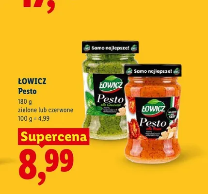 Pesto czerwone Łowicz promocja w Lidl