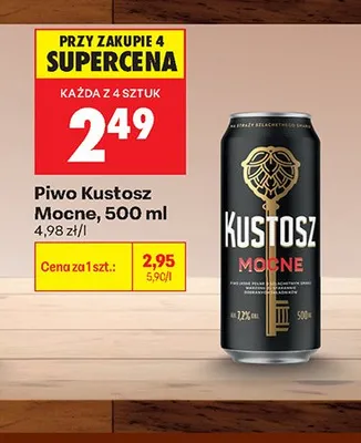 Piwo Kustosz Mocne promocja w Biedronka