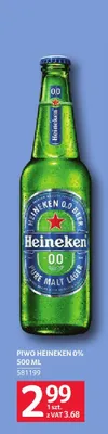 Piwo bezalkoholowe Heineken promocja w Selgros