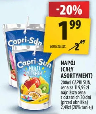 Napój Capri-Sun promocja w Arhelan