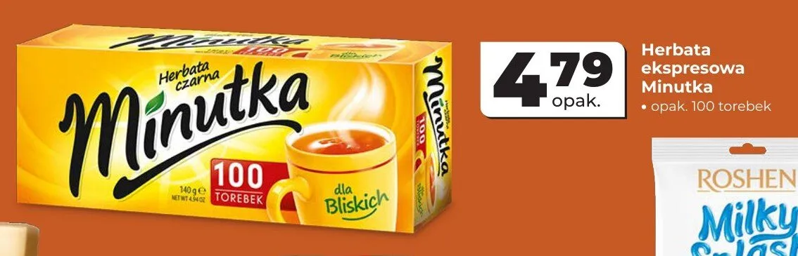 Herbata czarna ekspresowa Minutka promocja w Odido