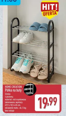Półka na buty Home Creation promocja w Aldi