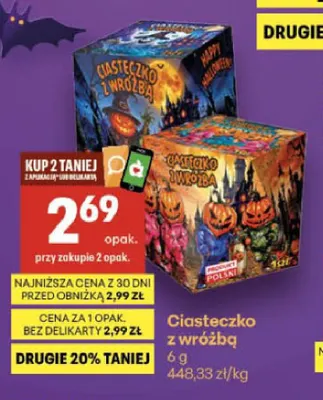 Ciasteczko z wróżbą promocja w Delikatesy Centrum