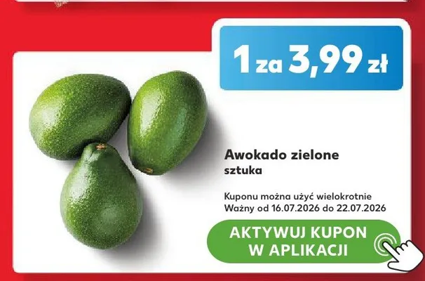 Awokado zielone promocja w Kaufland