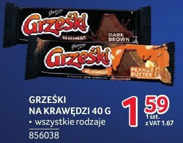 Batoniki Grześki na krawędzi różne rodzaje promocja w Selgros