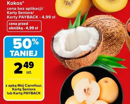 Kokos promocja w Carrefour Market