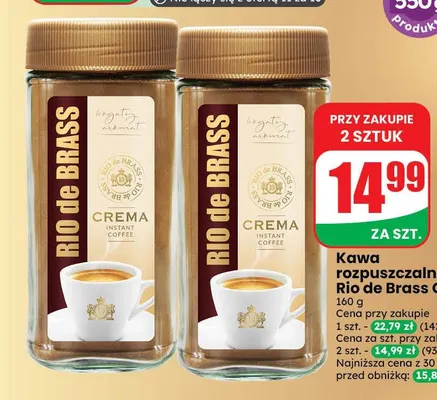 Kawa rozpuszczalna Rio de Brass Crema promocja w Dino