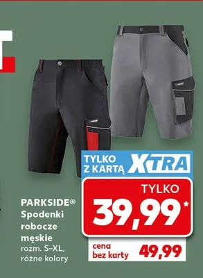 Spodenki robocze męskie PARKSIDE rozm. S-XL promocja w Kaufland