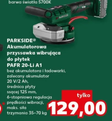 Akumulatorowa przystawka wibrująca do płytek PAFR 20-Li A1 promocja w Kaufland