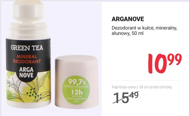 Dezodorant w kulce, mineralny, ałunowy promocja w Rossmann