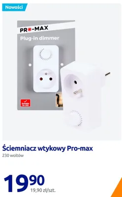 Ściemniacz wtykowy PRO-MAX promocja w Action