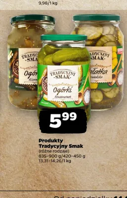 Ogórki kiszone Tradycyjny Smak promocja w Netto