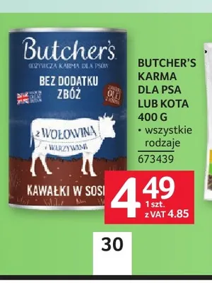 Karma dla kota Butcher's 400 g promocja w Selgros