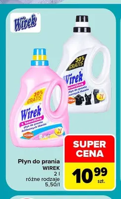 Płyn do prania Wirek promocja w Carrefour Market