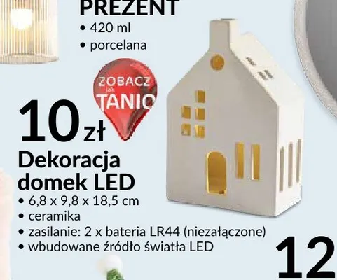 Dekoracja domek LED promocja w Salony Agata