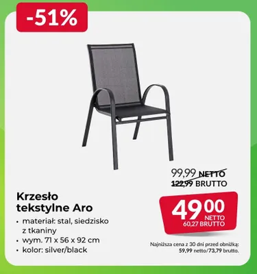 Krzesło tekstylne Aro promocja w Makro