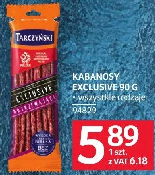 Kabanosy Exclusive Tarczyński wszystkie rodzaje promocja w Selgros